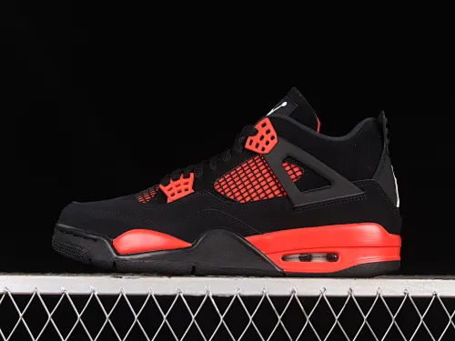 All categories Air Jordan Jordan series basketball shoes Air Jordan 4 LJR version Air Jordan 4 Retro "University Blue" AJ4 Joe 4 new black and red retro casual sports culture basketball shoes CT8527-016